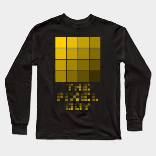 the pixel guy design for the pixel lover - yellow Long Sleeve T-Shirt